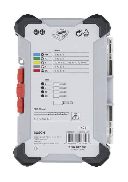 Bosch Accessories 2607017730 2607017730 Werkzeugset