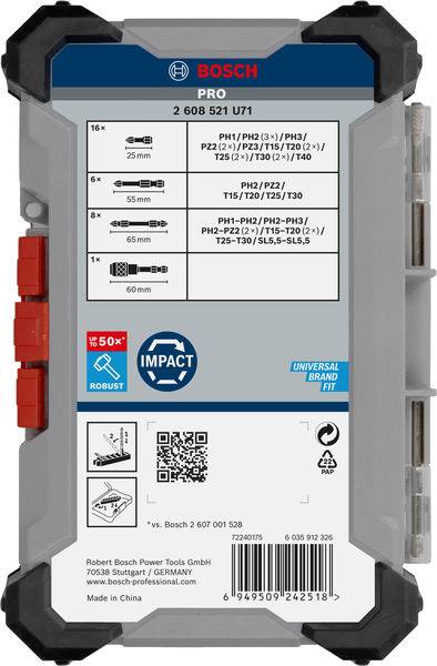 Bosch Accessories 2608521U71 2608521U71 Bit-Set
