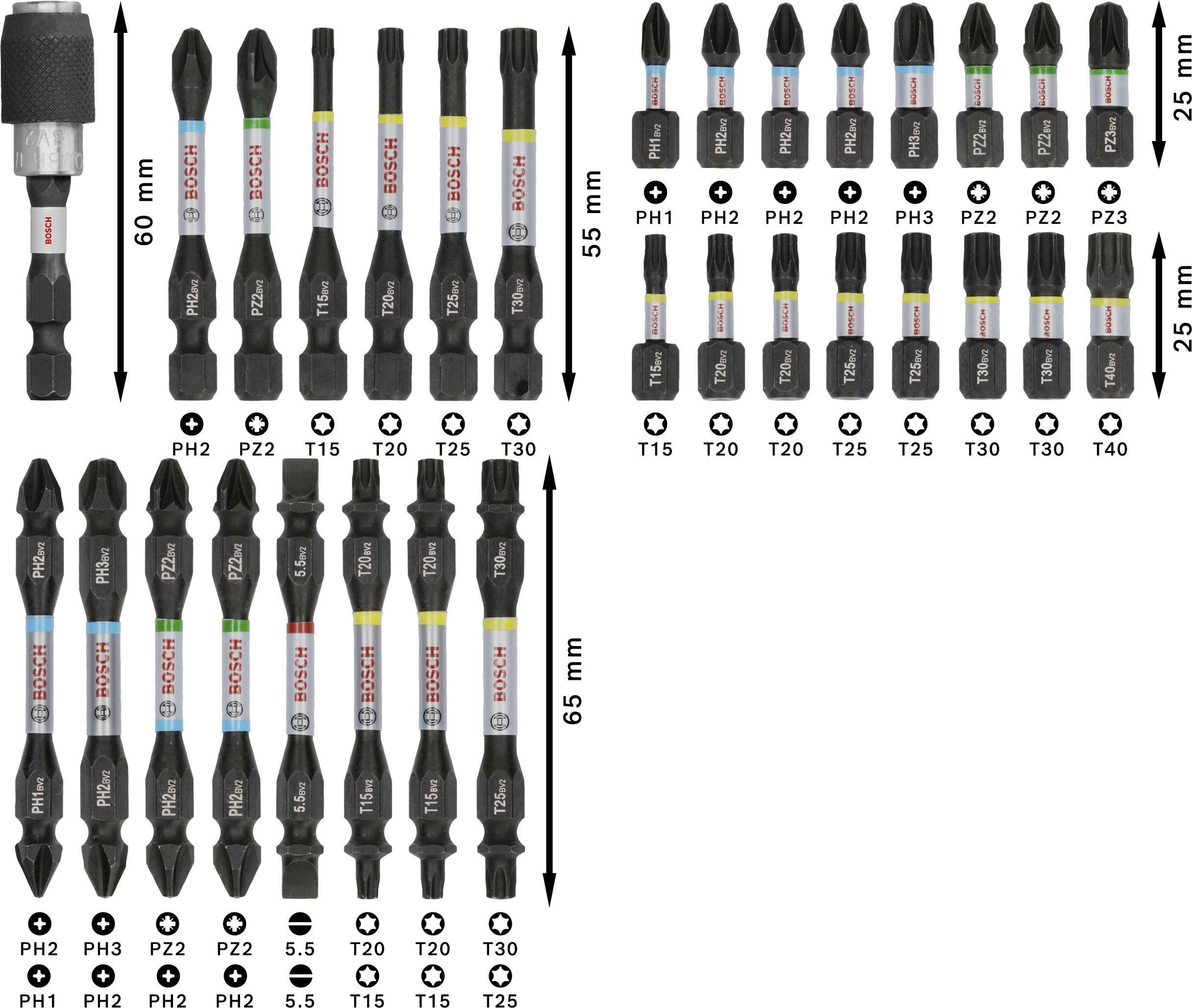 Bosch Accessories 2608521U72 2608521U72 Bit-Set