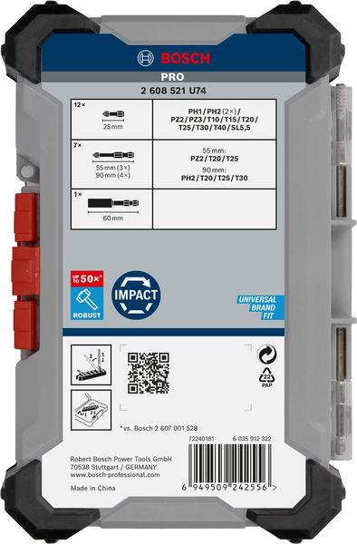 Bosch Accessories 2608521U74 2608521U74 Bit-Set