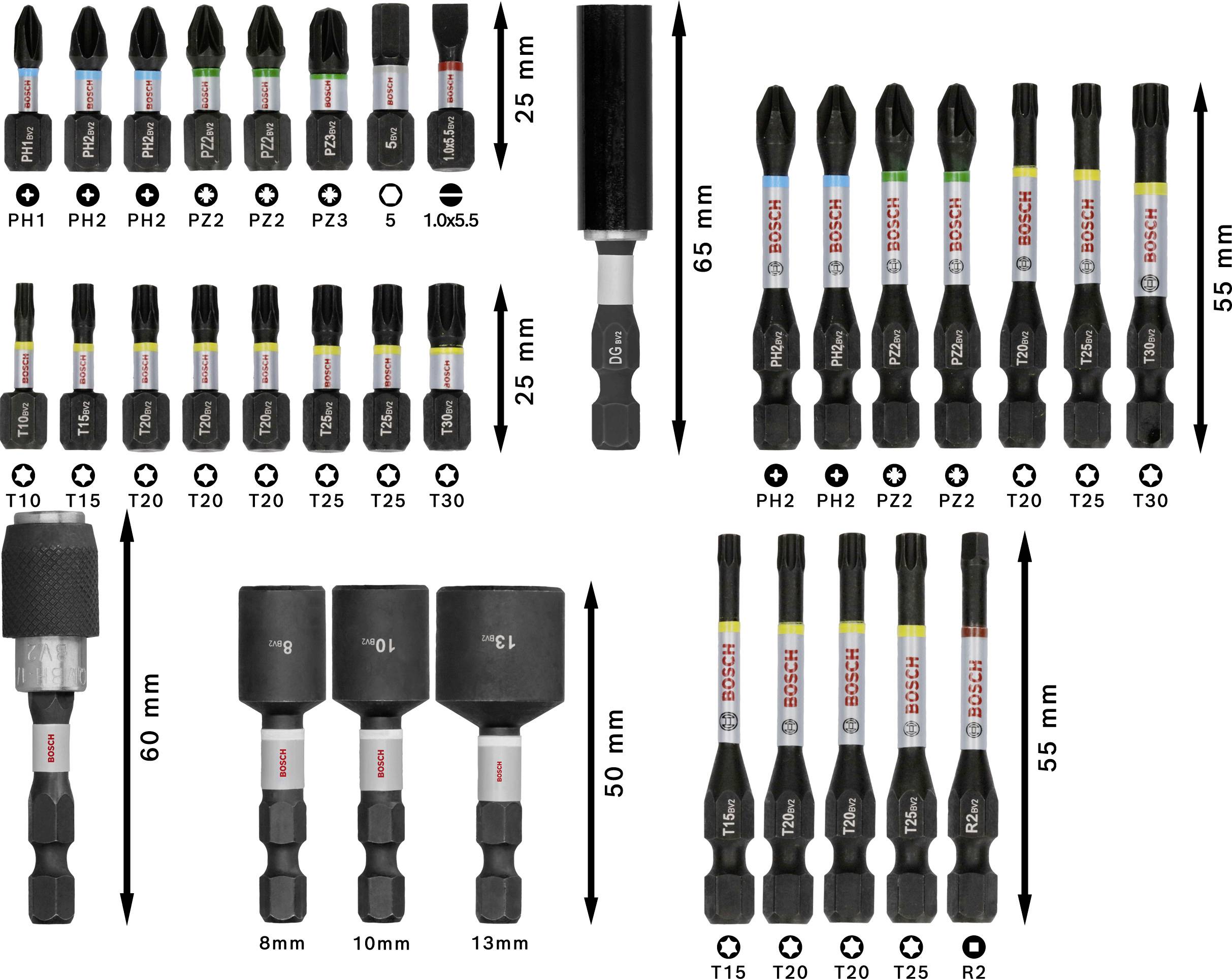 Bosch Accessories 2608521U76 2608521U76 Bit-Set