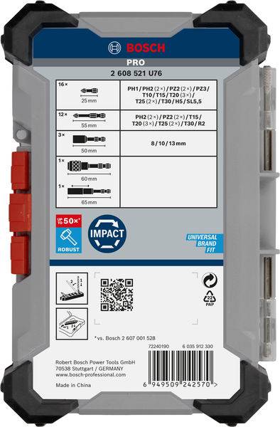 Bosch Accessories 2608521U76 2608521U76 Bit-Set