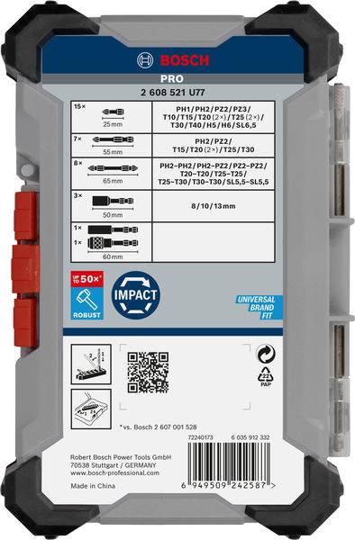 Bosch Accessories 2608521U77 2608521U77 Bit-Set