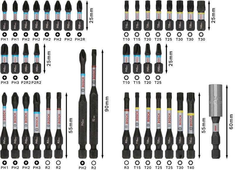 Bosch Accessories 2608521U79 2608521U79 Bit-Set