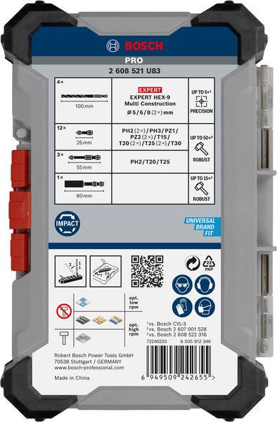 Bosch Accessories 2608521U83 2608521U83 Werkzeugset
