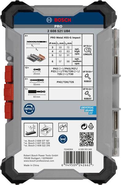 Bosch Accessories 2608521U84 2608521U84 Werkzeugset