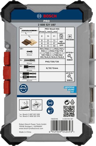 Bosch Accessories 2608521U87 2608521U87 Werkzeugset