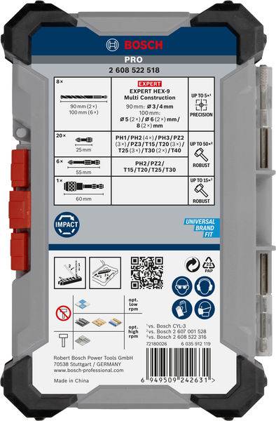 Bosch Accessories 2608522518 2608522518 Werkzeugset