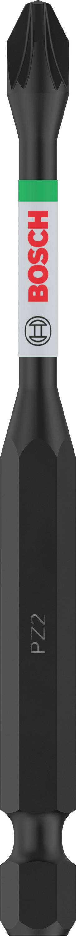 Schraubendreherbit von Bosch, schwarz, PZ2, geeignet für Schrauben mit Pozidriv-Antrieb.