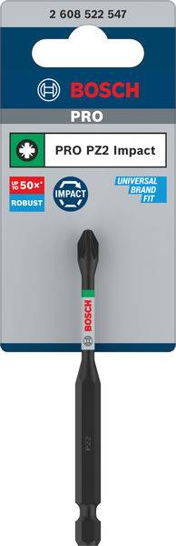 Bosch Accessories 2608522547 2608522547 Kreuzschlitz-Bit PZ 2 1St.