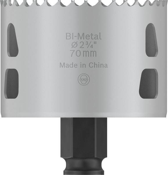 Kreissägeblatt aus Bi-Metall mit einem Durchmesser von 70 mm. Produkt stammt aus China.