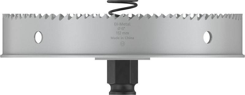 Metallsägeblatt mit Zähnen und Befestigungsmechanismus, Durchmesserangabe '102 mm', hergestellt in China.