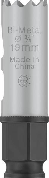 Bohrer mit Aufschrift 'BI-Metal Ø ¾