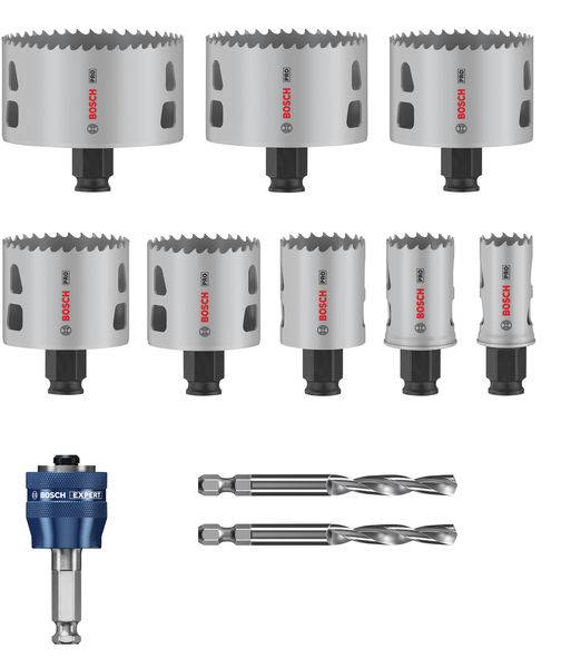Bosch Accessories 2608594430 2608594430 Lochsägen-Set 25 mm, 32 mm, 40 mm, 54 mm, 60 mm, 68 mm, 76 mm, 86mm 1St.