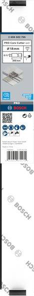 Verpackung eines Bosch-Sägeblatts für Metall, 300 mm lang, 18 Zähne pro Zoll. Enthält Produkt- und Barcode-Informationen.