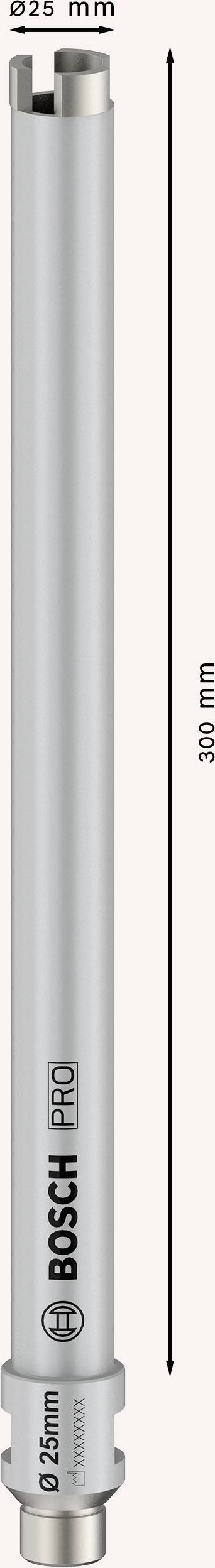 'Bosch Pro' grauer Bohrstab, Länge 1080 mm, Durchmesser 12 mm.