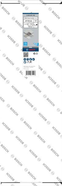Verpackung eines Bosch Sägeblatts für Holz. Enthält Bild des Produkts, QR-Code, Logos und Strichcode. Geeignet für diverse Sägen.