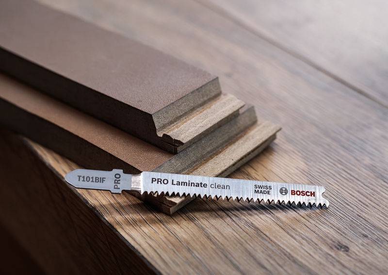 Bosch Accessories 2608655091 PRO Laminate clean T101BIF Stichsägeblatt, 83 mm, 2-tlg. 2St.