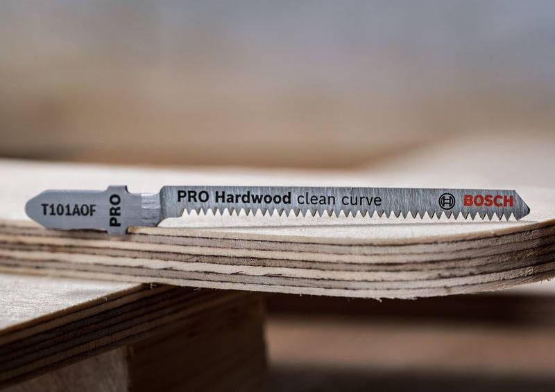 Bosch Accessories 2608655093 PRO Hardwood clean curve T101AOF Stichsägeblatt, 83 mm, 2-tlg. 2St.
