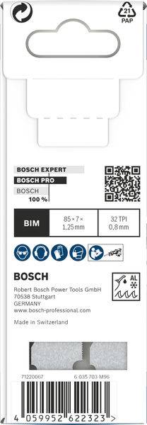 Bosch Accessories 2608658987 PRO Thin Metal S325GF Blatt, 1,25 x 7 x 85 mm, 5-tlg. 5St.