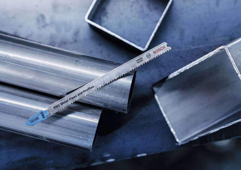 Bosch Accessories 2608655098 PRO Metal Pipes and Profiles T321BF Stichsägeblatt, 132 mm, 2-tlg. 2St.