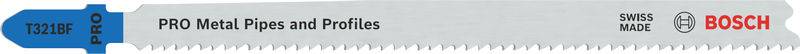 Bosch Accessories 2608655098 PRO Metal Pipes and Profiles T321BF Stichsägeblatt, 132 mm, 2-tlg. 2St.