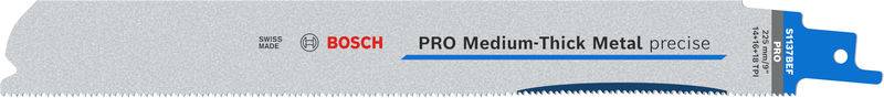 Bosch Accessories 2608658995 PRO Medium-Thick Metal precise S1137BEF Blatt, 1,1 x 25 x 225 mm, 25-t