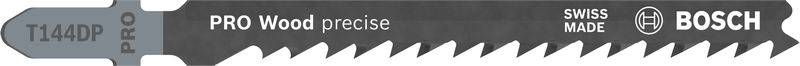 Bosch Stichsägeblatt 'T144DP' für Holz, mit präzisen Zähnen, geeignet für schnelle, saubere Schnitte.
