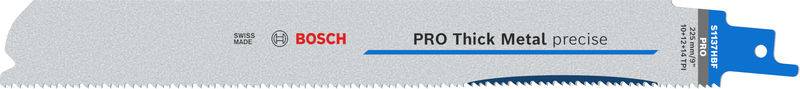 Bosch Accessories 2608658998 PRO Thick Metal precise S1137HBF Blatt, 1,1 x 25 x 225 mm, 5-tlg. 5St.