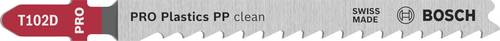Bosch Accessories 2608665239 PRO Plastics PP clean T102D Stichsägeblatt, 100 mm, 2-tlg. 2 St.
