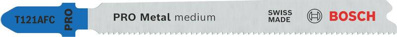 Bosch Accessories 2608655108 PRO Metal medium T121AFC Stichsägeblatt, 92 mm, 100-tlg. 100St.