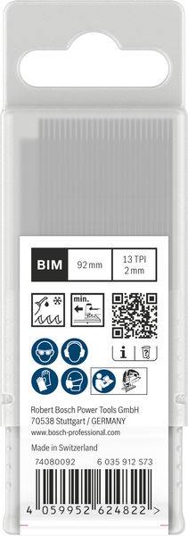 Bosch Accessories 2608655111 PRO Metal thick T121BFC Stichsägeblatt, 92 mm, 25-tlg. 25St.