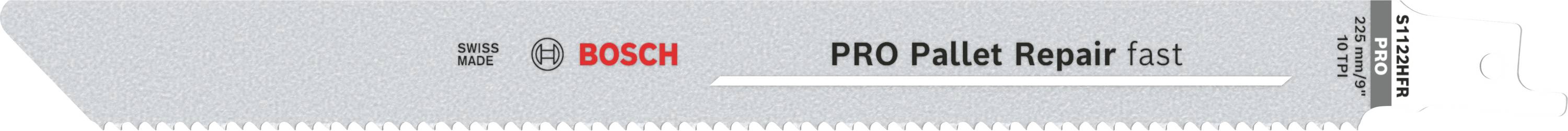 Bosch Accessories 2608659064 PRO Pallet Repair fast S1122HFR Blatt, 0,9 x 19 x 225 mm 5 St.