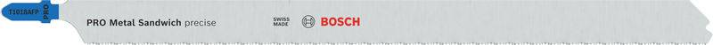 Bosch Accessories 2608655115 PRO Metal Sandwich T1018AFP Stichsägeblatt, 250 mm, 5-tlg. 5St.