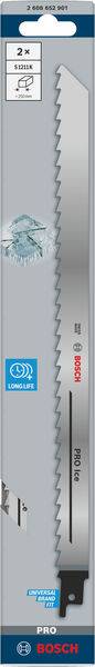 Bosch Accessories 2608652901 PRO Ice S1211K Blatt, 1,25 x 19 x 300 mm, 2-tlg. 2 St.