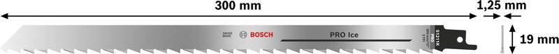 Bosch Accessories 2608652901 PRO Ice S1211K Blatt, 1,25 x 19 x 300 mm, 2-tlg. 2St.