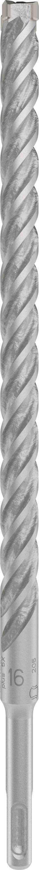 Ein silberner, spiralförmiger Metallbohrer mit scharfen Kanten. Geeignet für präzises Bohren in harten Materialien.