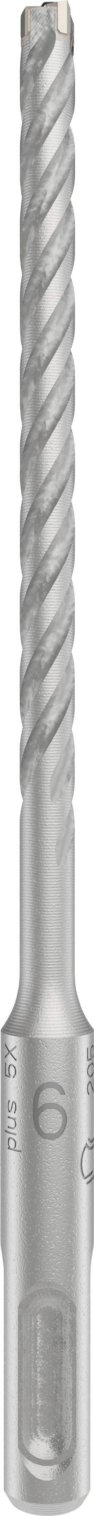 Bohraufsatz mit spiralförmiger Rille und zylindrischem Schaft, hauptsächlich aus Metall.