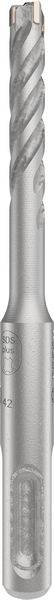 Silberner, metallischer Bohrer mit spiralförmigen Rillen und einer spitz zulaufenden Spitze. Hauptsächlich für Präzisionsbohrungen verwendet.