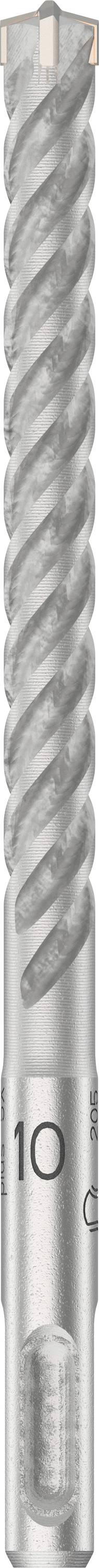 Nahaufnahme eines Metallbohrers mit spiralförmigen Rillen, geeignet für das Bohren in harten Materialien.