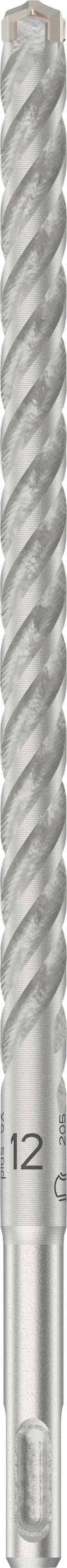 Metallische Bohrschraube mit spiralförmiger Riffelung und flachem Kopf, geeignet für die Befestigung in harten Materialien.