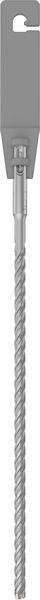 Metallbohrer mit scharfem, spiralförmigem Schaft und zylindrischem Griff, geeignet für den Einsatz in harten Materialien wie Beton.