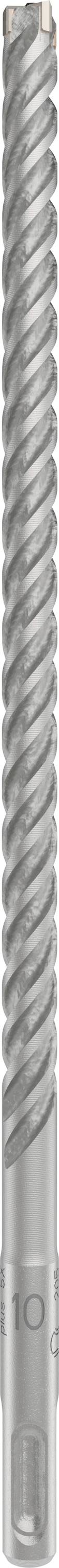 Silberner Bohrer mit spiralförmiger Rille, geeignet für Metall- oder Holzbearbeitung.
