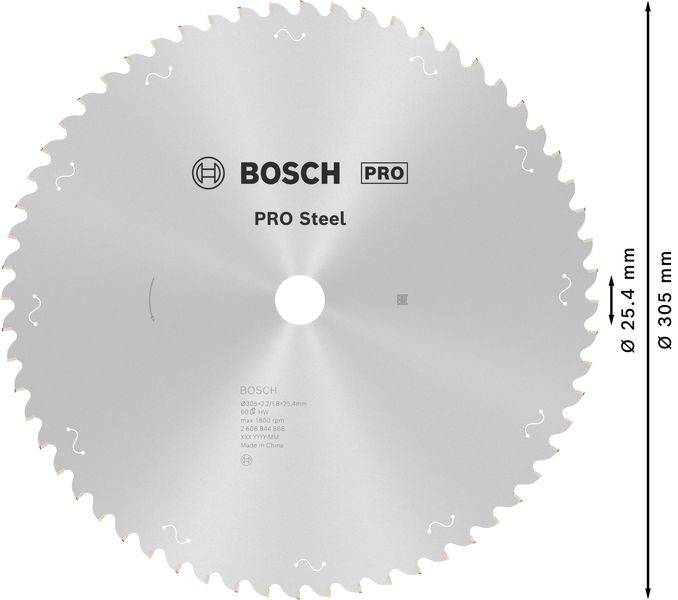 Bosch Accessories 2608844868 2608844868 Kreissägeblatt Zähneanzahl: 60 1St.
