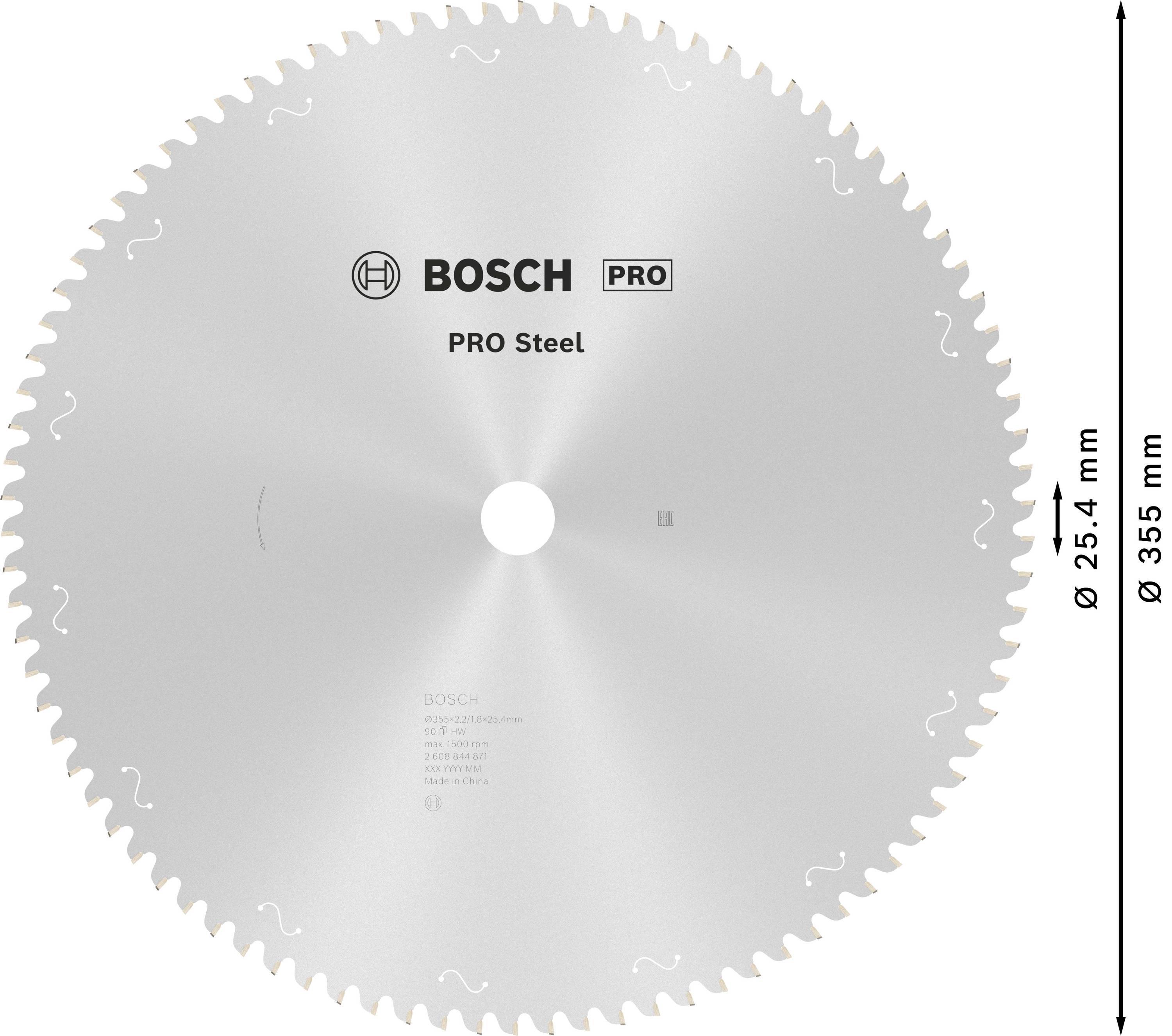 Bosch Power Tools PRO Steel Kreissägeblatt 2608844871