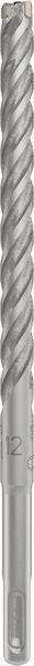 Grauer, zylindrischer Metallbohrer mit spiralförmiger Rille zur Oberflächenbearbeitung oder Materialentfernung.