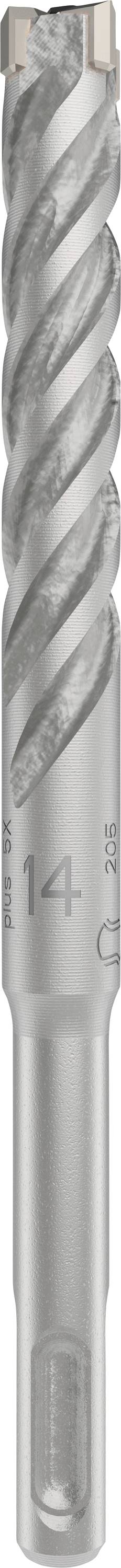 Metallbohrer mit spiraliger Nut und sechseckigem Schaft. Bohrergröße '14'.