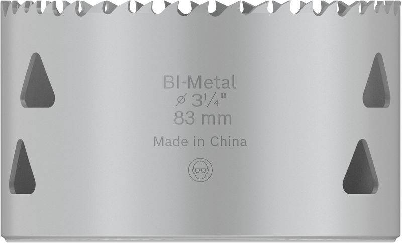 Metall-Lochsäge mit der Aufschrift 'Bi-Metal ø 3