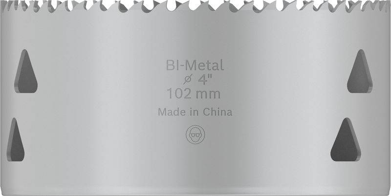 Metall-Lochsäge mit der Aufschrift 'BI-Metal Ø 4
