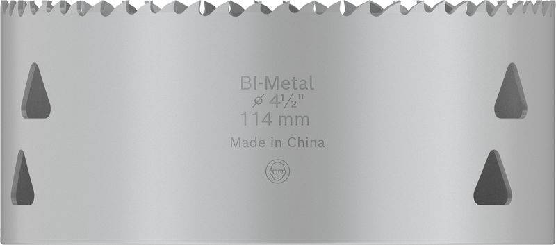 Sägekranz, BI-Metal, 114 mm Durchmesser, hergestellt in China.